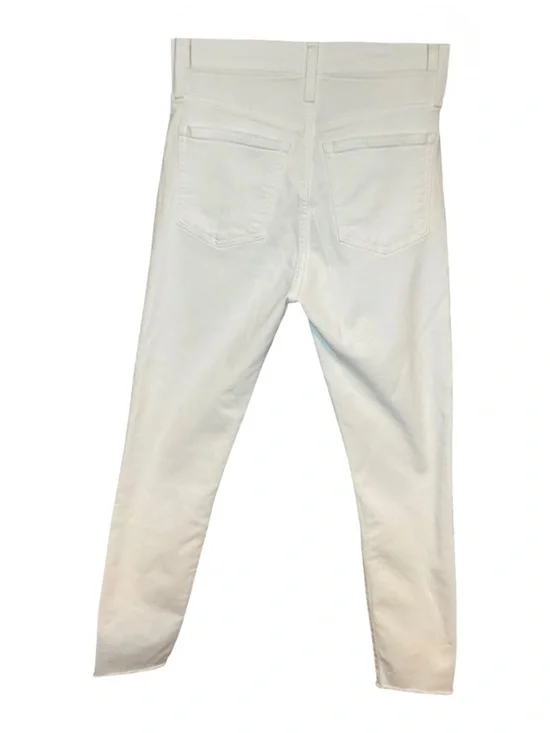 J. Crew 10 Inch High Rise Toothpick White Denim Size 28 - Picture 2 of 2